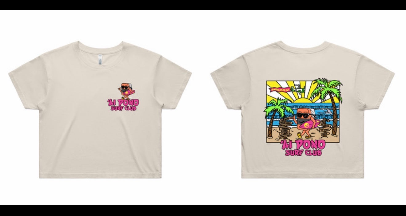 ‘Ai Pono Surf Club Crop Top
