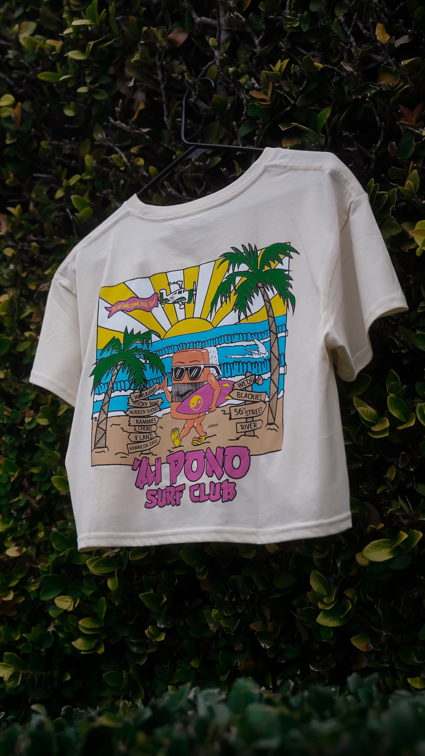 ‘Ai Pono Surf Club Crop Top