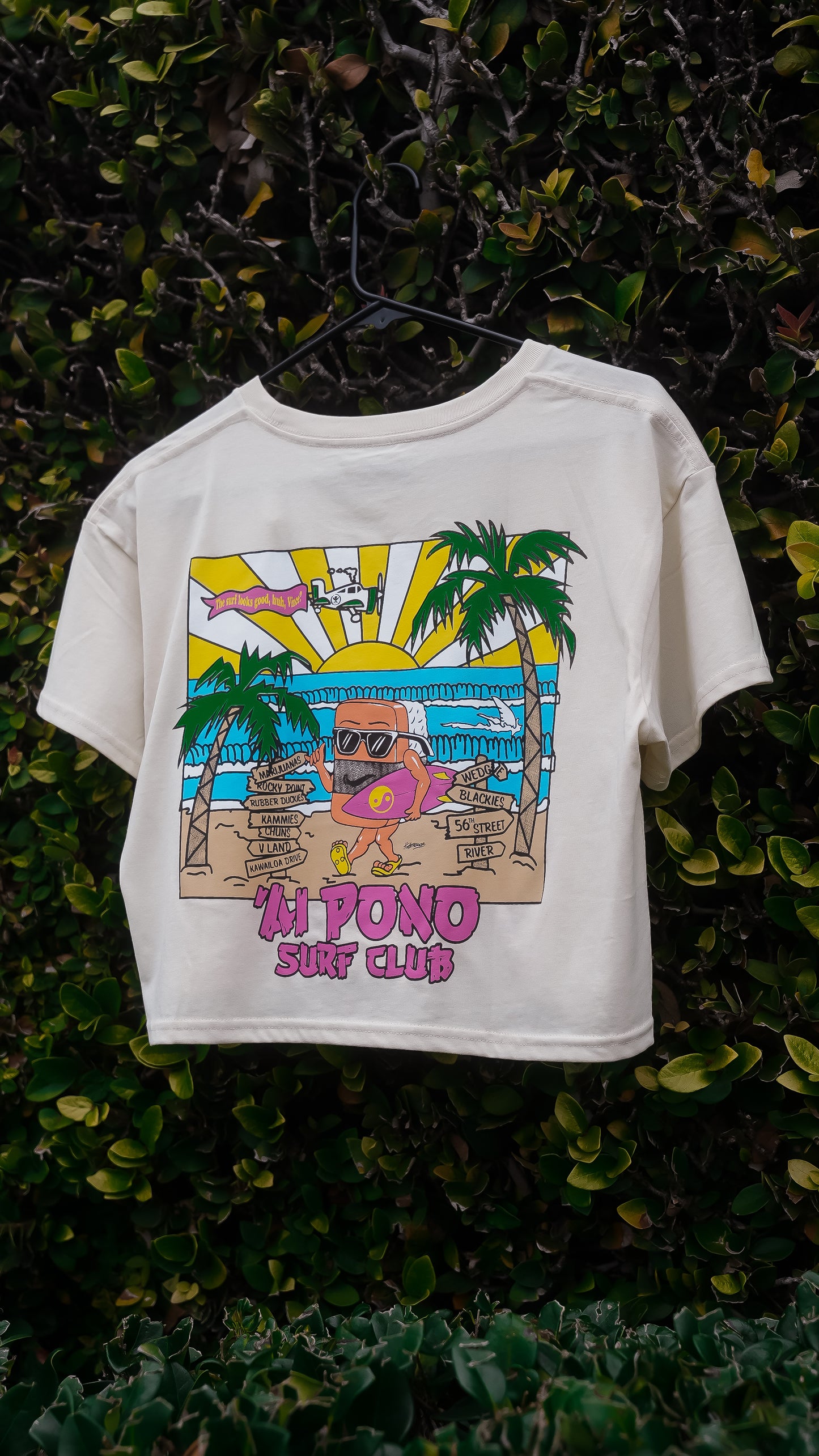 ‘Ai Pono Surf Club Crop Top
