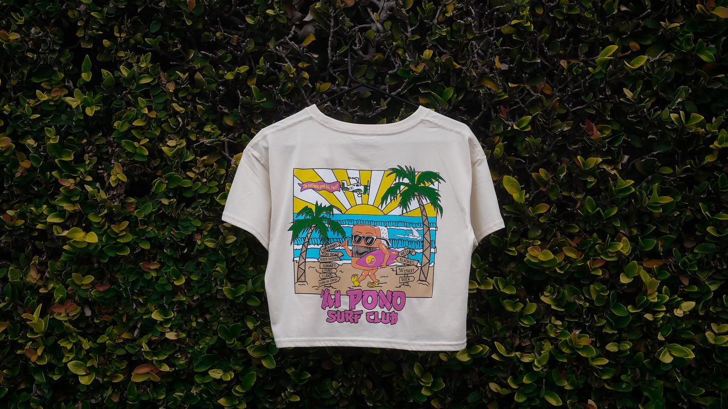‘Ai Pono Surf Club Crop Top