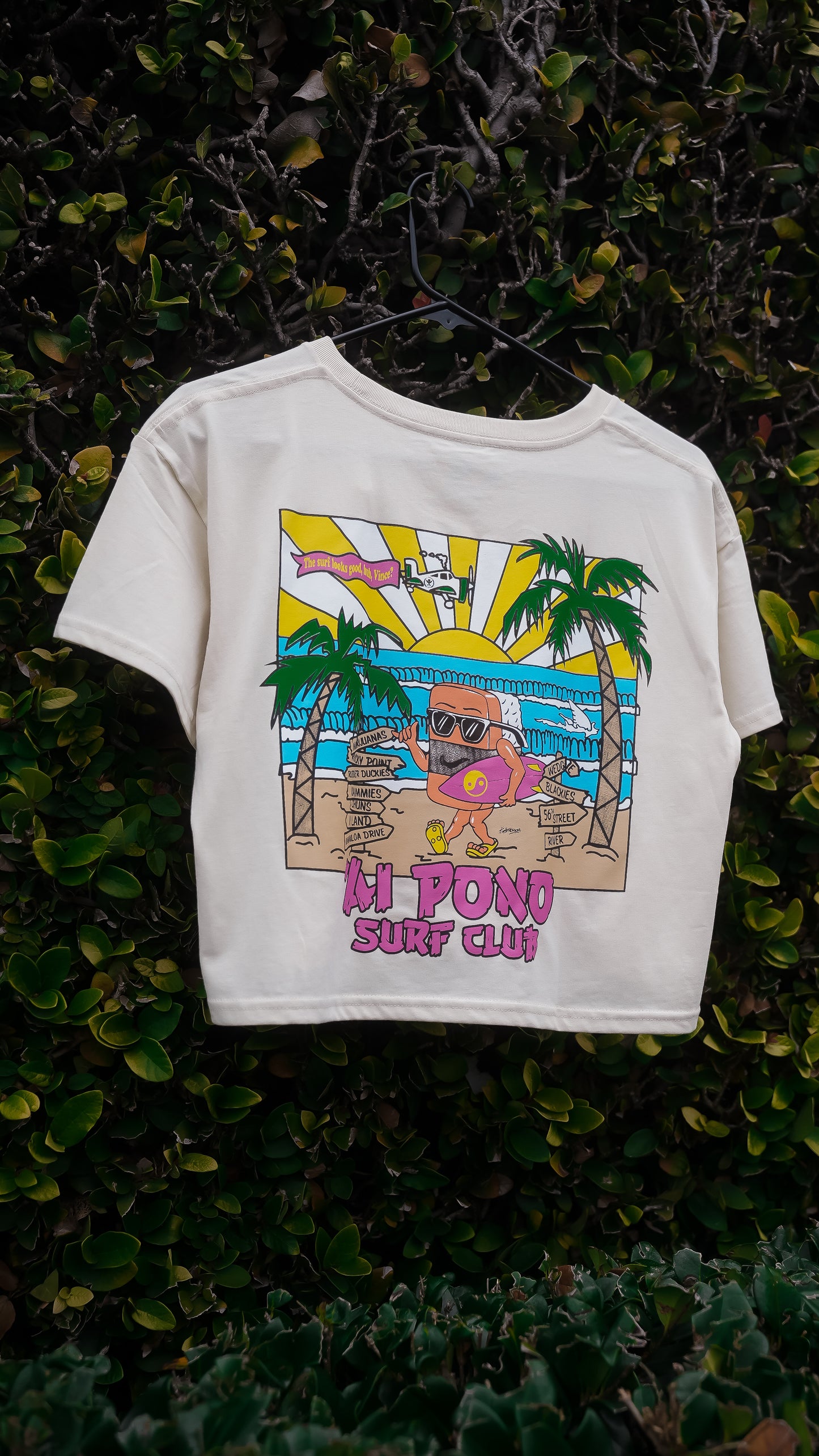 ‘Ai Pono Surf Club Crop Top